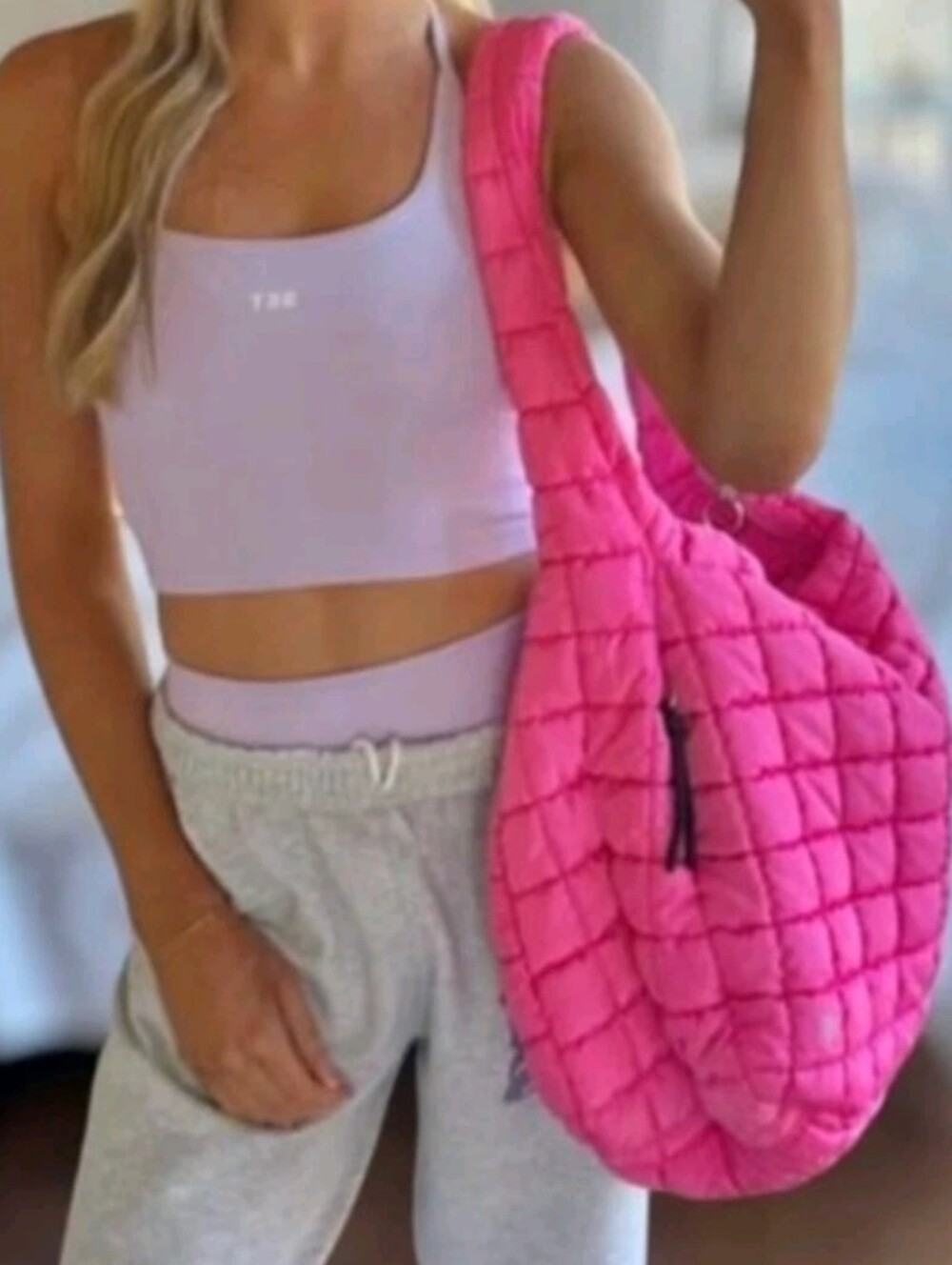 Free People FP Movement Quilted Carryall Bag NWT - Picture 6 of 11